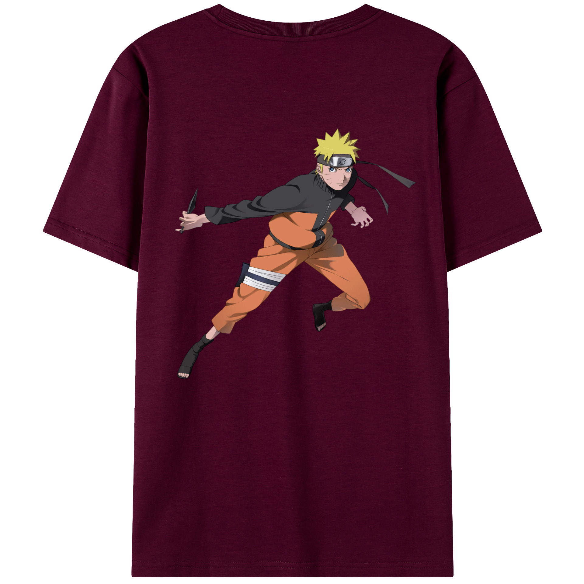 （画像用） NARUTO -ナルト- うずまき ナルト Uzumaki Naruto レディース半袖Tシャツ(バックプリント)